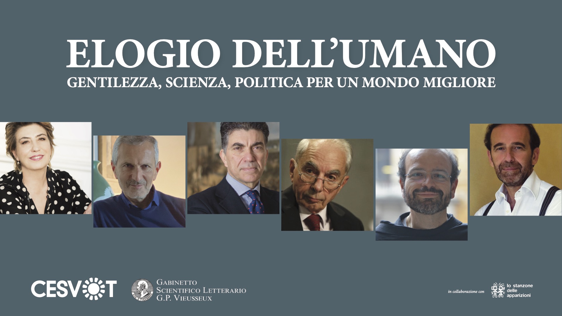 Gianrico Carofiglio, Serena Dandini, Giuliano Amato e altri per il ciclo di incotri “Elogio dell’Umano” – ASCOLTA